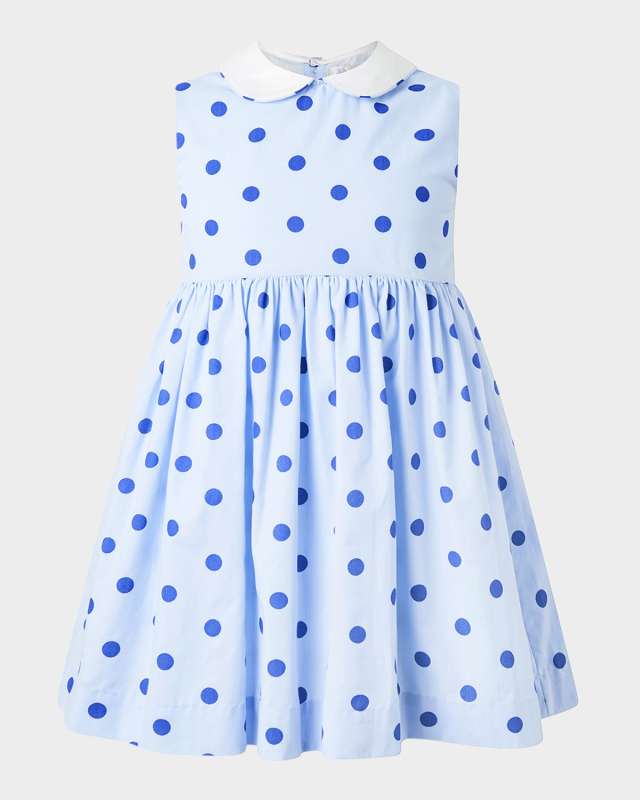 Girl's Polka Dot-Print Dress, Size 3-